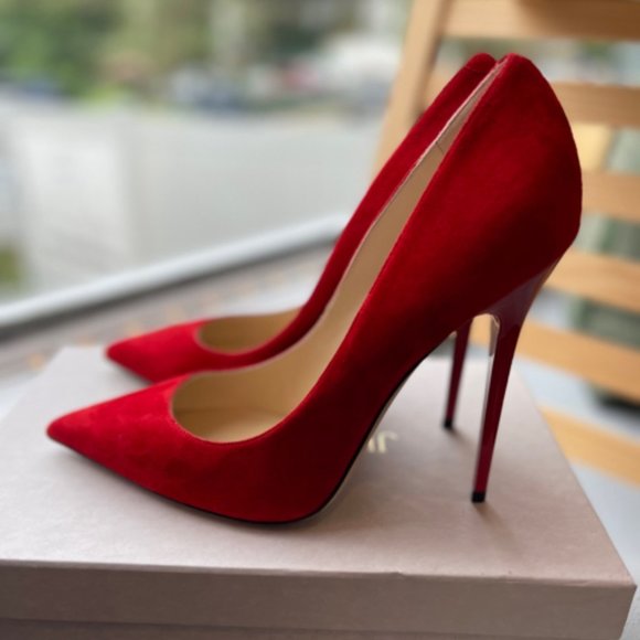 JIMMY CHOO ANOUK SUE SUEDE PUMP SZ 40 SHOE - Picture 4 of 6